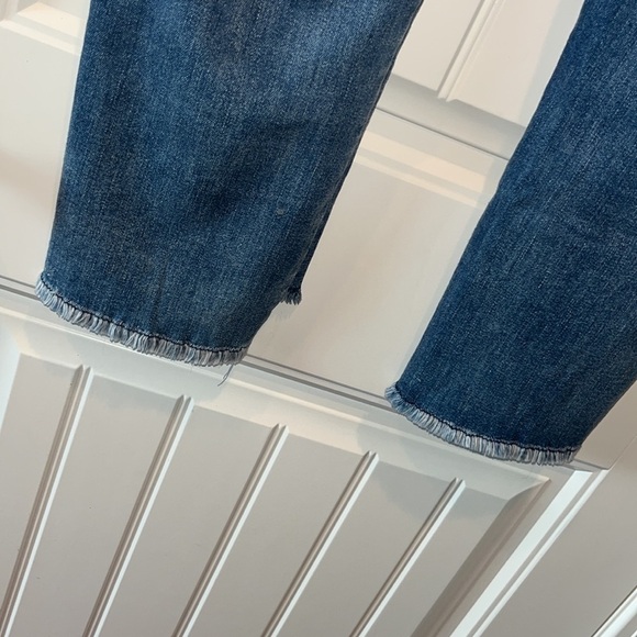 Kenneth Cole New York jeans Jess crop flare cute Raw step hem size 14 - Picture 8 of 12